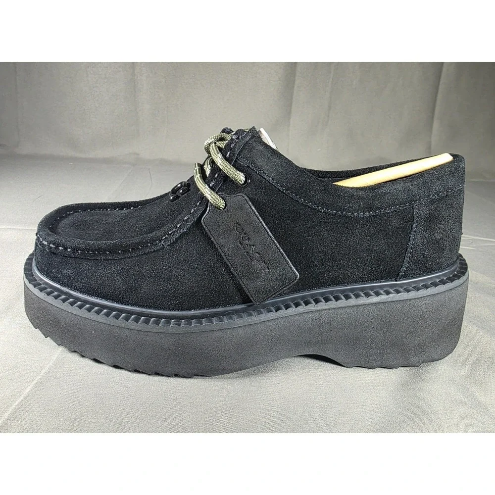 COACH Men's Sculpted C Chukka Boot in Suede black Size 6B